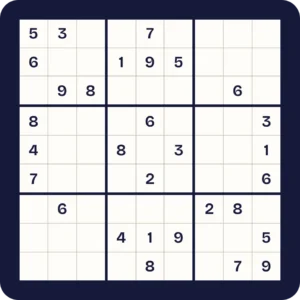 Sudoku puzzle grid